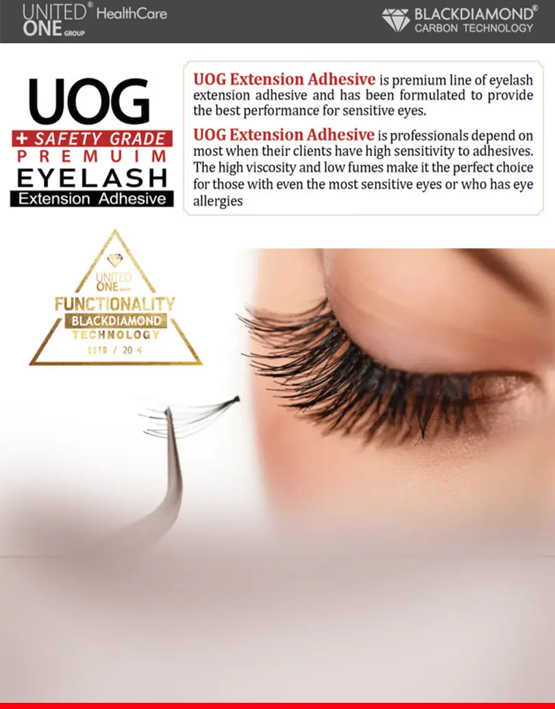 UOG Eyelash Extension Adhesive. Allergy-free. Professional Use Only. - UOG  Lace Wig Glue